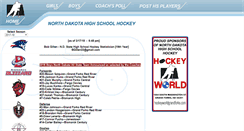 Desktop Screenshot of ndhighschoolhockey.com