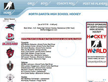 Tablet Screenshot of ndhighschoolhockey.com
